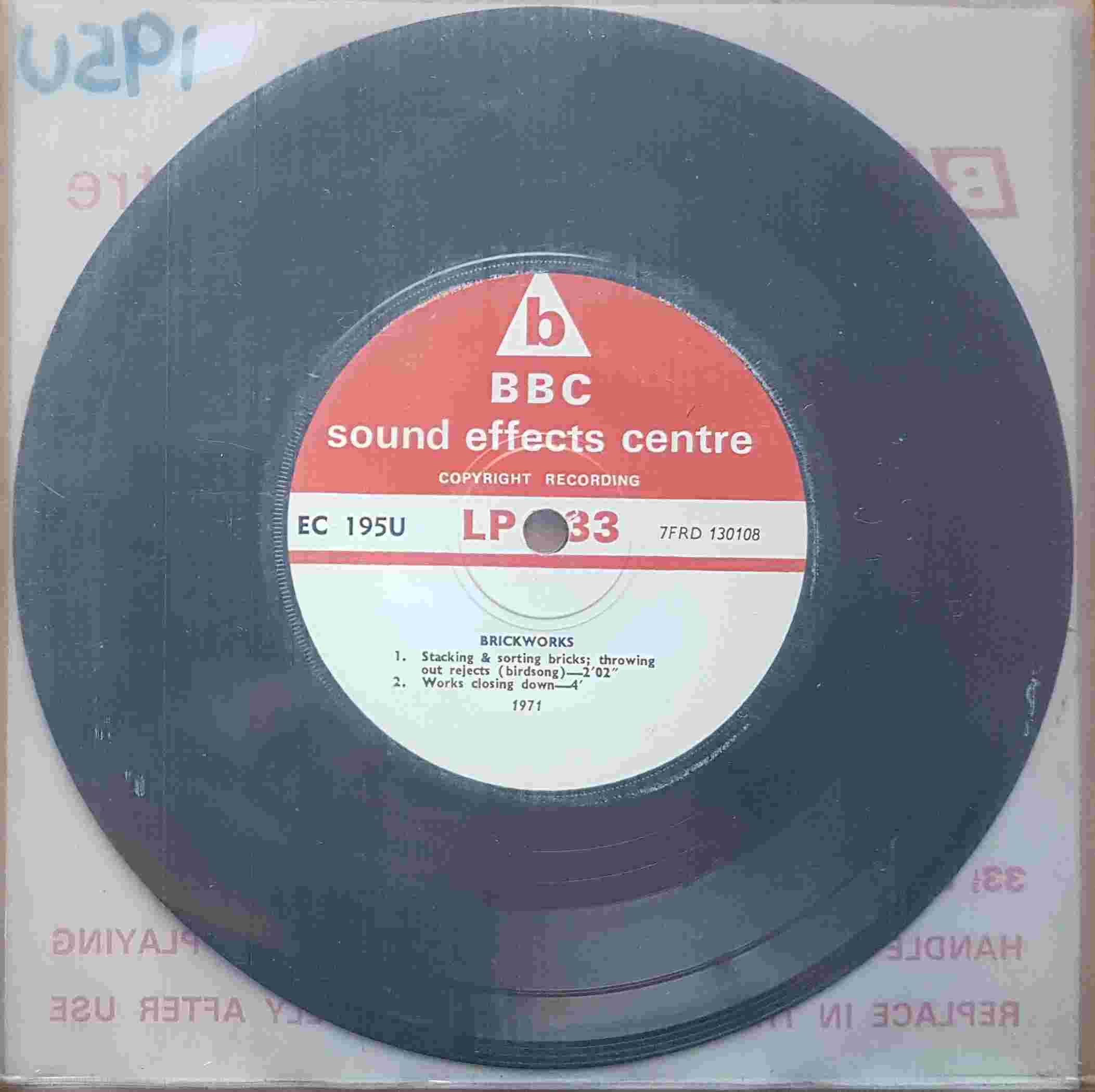 Picture of EC 195U Brickworks by artist Not registered from the BBC records and Tapes library